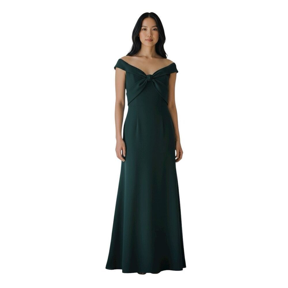 Lulu's Formal Mermaid Floor Length Off Shoulder Green Evening Dress Womens XL